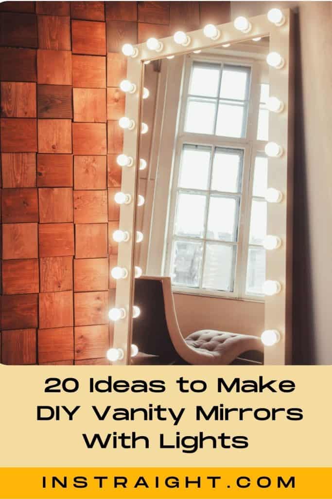 DIY Vanity Mirror With Lights